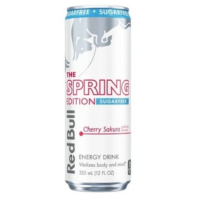 12x Red Bull Sugar Free Spring Edition Cherry Sakura Energy Drink 12oz Lot