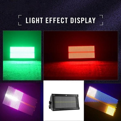 DJ light rgb wash+white 1000W strobe 16 pixel zone effect disco flash light US