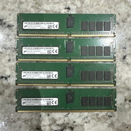 Micron 16GB 2Rx8 DDR4 PC4-2666V REG ECC RAM MTA18ASF2G72PDZ-2G6D1QI