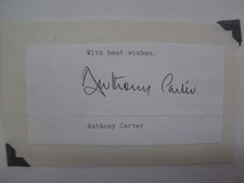 Signature Autograph Military Historian German Bayonets Anthony Carter Signed