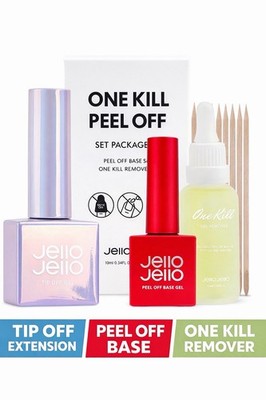 Jello Jello Tip Off Gel Nail Extension + Peel Off Base + One Kill Remover