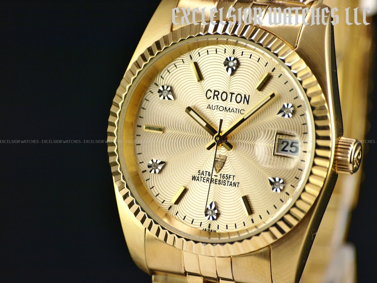 Croton Gold Band Wristwatches for sale - eBay