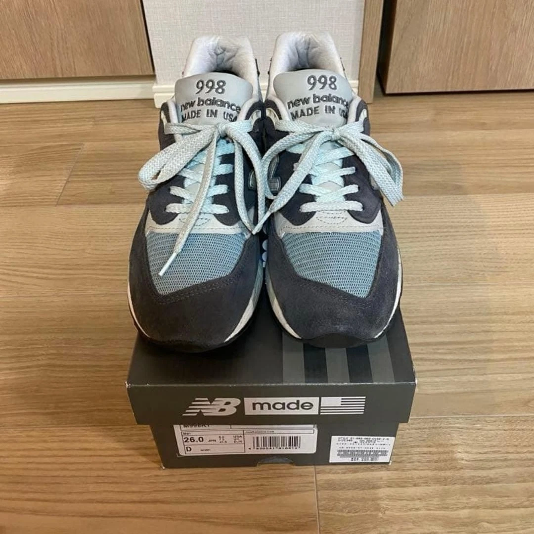 New Balance Kith x 998 Made in USA Steel Blue for Sale