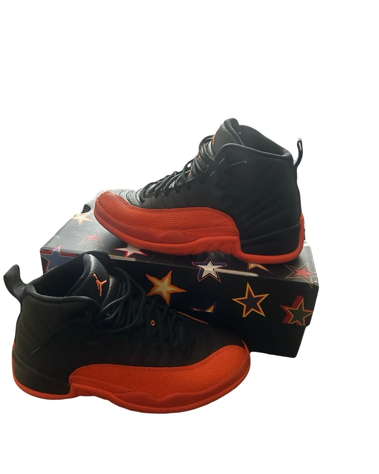 Zapatillas Jordan 12 Retro WNBA All-Star Naranja Brillante Talla 7 M Talla 5.5 W Foto 3 de 4