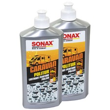 Sonax 2x 500 ml Caravan Politur Wohnwagen Lack Gfk Pflege Caravan Camping