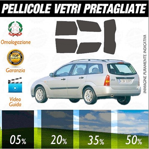Pellicole Adesive Posteriori per Oscuramento Vetri Pre Tagliate a Misura Compatibili con Ford S Max dal 2006 al 2014 Vetri auto su misura, 35% CHIARA