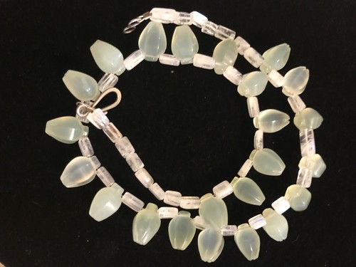 COLLAR GARGANTILLA CUENTAS PIEDRA LUNAR - Imagen 1 de 4