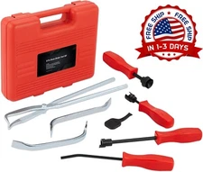 Aain Professional Juego De Herramientas Para Frenos De Tambor 8 Piezas Rojo NEW.