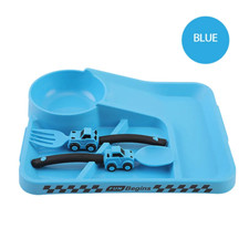 Children'S Feeding Dish Set of Dishes for Baby Stuff Suction Cup Plate Aesthetic