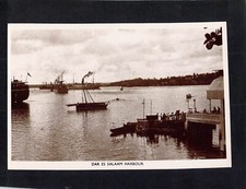 I4406 Tanzania Dar Es Salaam Harbour RPPC vintage postcard