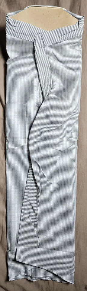 Camisa de vestir para hombre Arrow Bradstreet azul a rayas talla 15,5 32-33 hecha en EE. UU. Foto 4 de 4