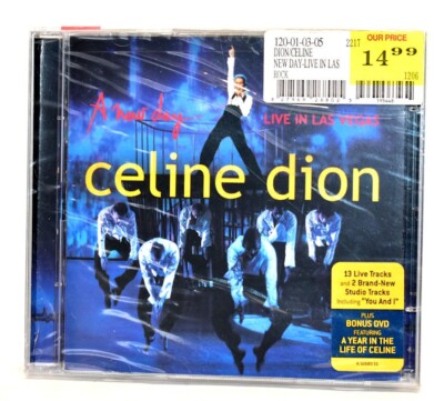Celine Dion A New Day... Live in Las Vegas CD w/Bonus DVD - BRAND NEW!