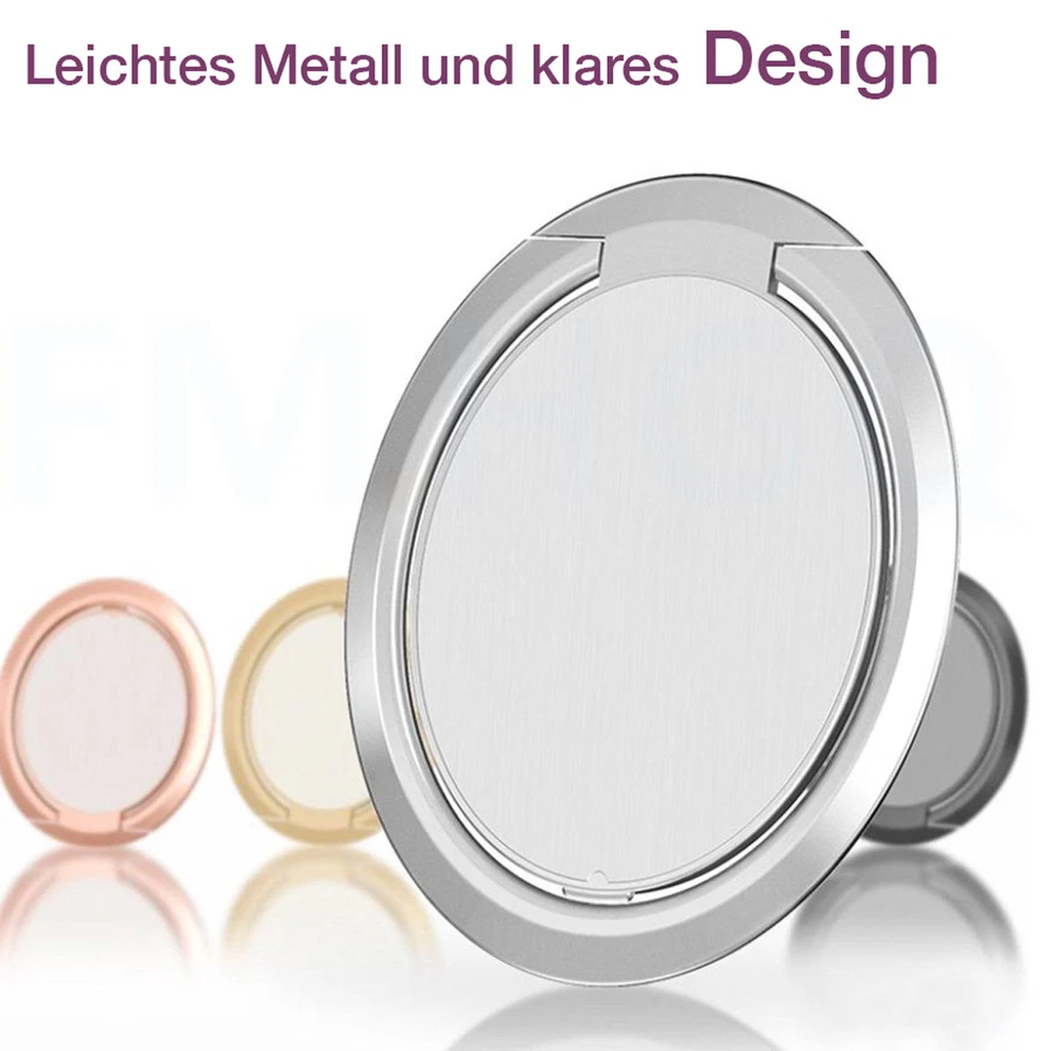 Supporto Per Smartphone 360° Anello Ultra Slim Girevole Per Telefono - Immagine 2 di 4