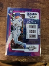 2022 Panini Chronicles - Contenders Optic Purple Mojo #18 Patrick Mazeika /99...