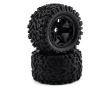 Traxxas Talon EXT 3.8" Pre-Mounted E-Revo 2.0 Tires w/17mm Hex 2  Black 