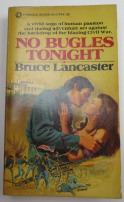 NO BUGLES TONIGHT by Bruce Lancaster Pinnacle Books 1st Printing 1977 Paperback