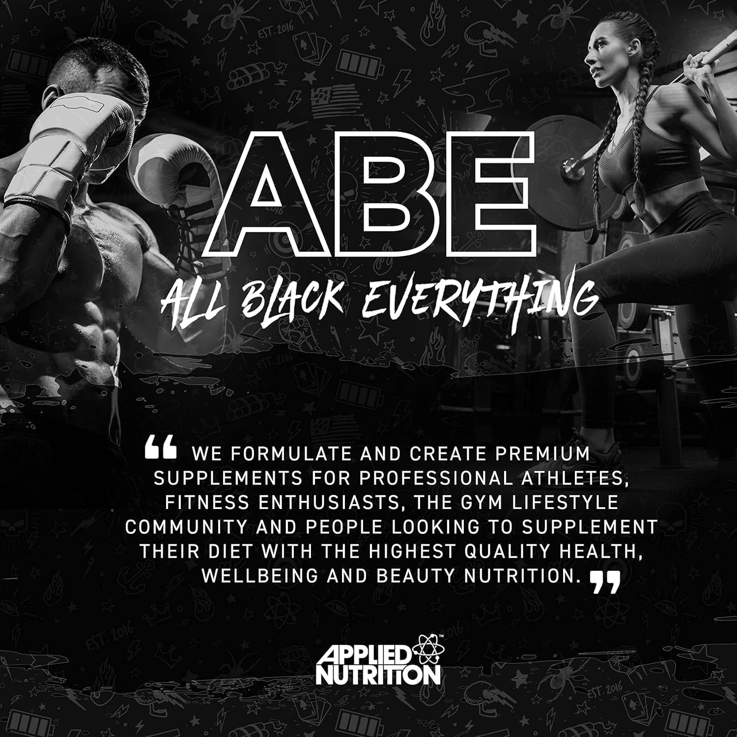 Applied Nutrition ABE Pre Workout Shot - All Black Everything Pre Workout Energy - Picture 6 of 12