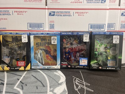 Best Buy Exclusive DC Animated Universe Blu-Ray + Figures - New - See Details