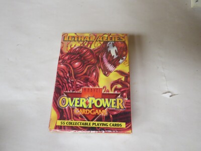 Marvel Over Power Game Lethal Allies 1995 Collectible Playing Cards Sealed Box!