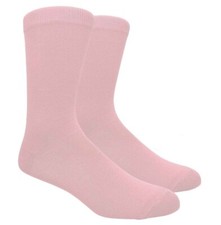 Men's Solid Mid Calf Sock Fits Size 10-13 Business Weddings Formal Uniforms