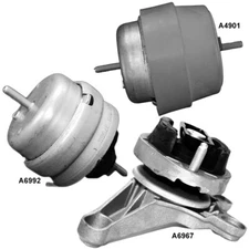 Engine Motor Mounts & Manual Trans Mount 3PCS for Audi A4 Quattro 07-05 L4-2.0L