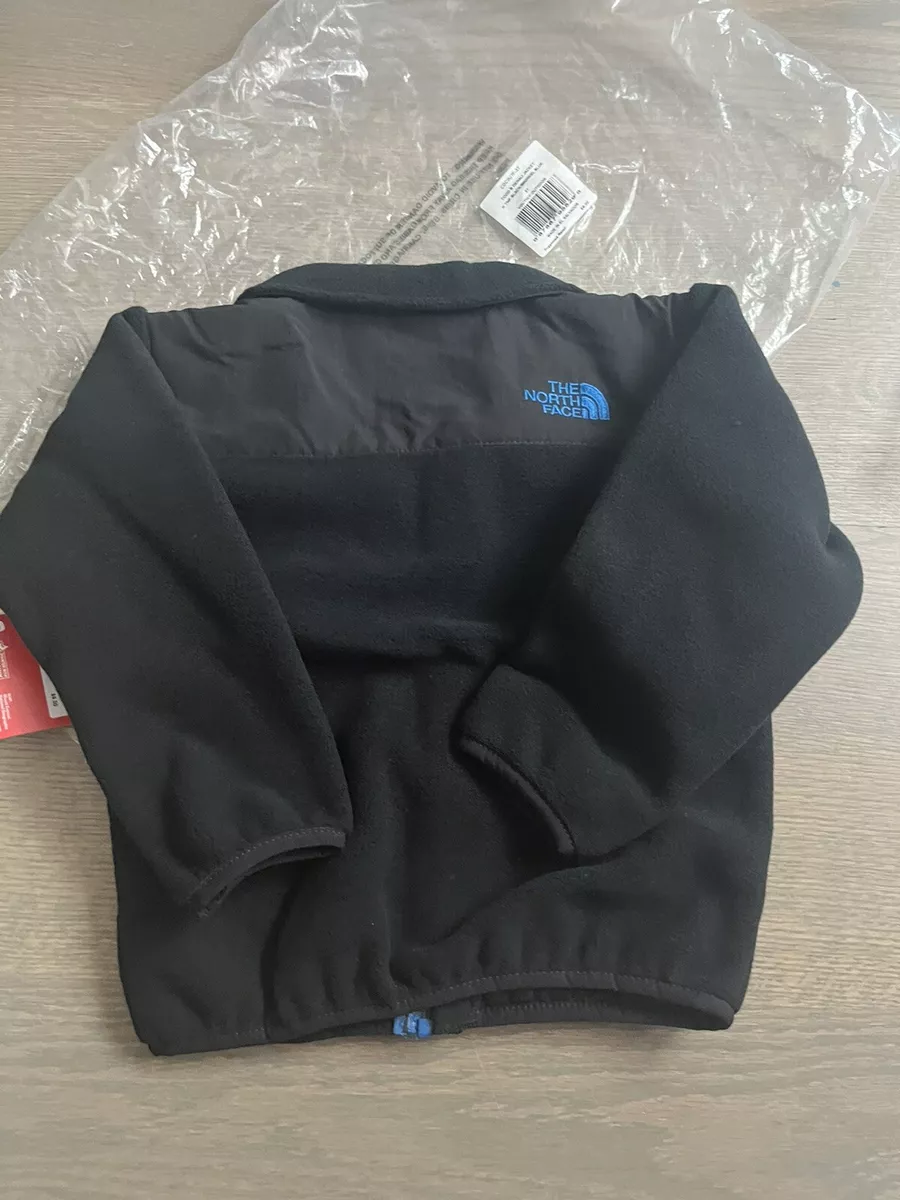 The north face toddler Denali jacket size 3T black and snorkel blue