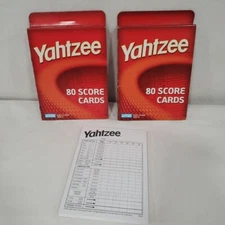Yahtzee Score Card Replacement Lot 200 Sheets 2 New Boxes of 80ea  1 Bonus Pad