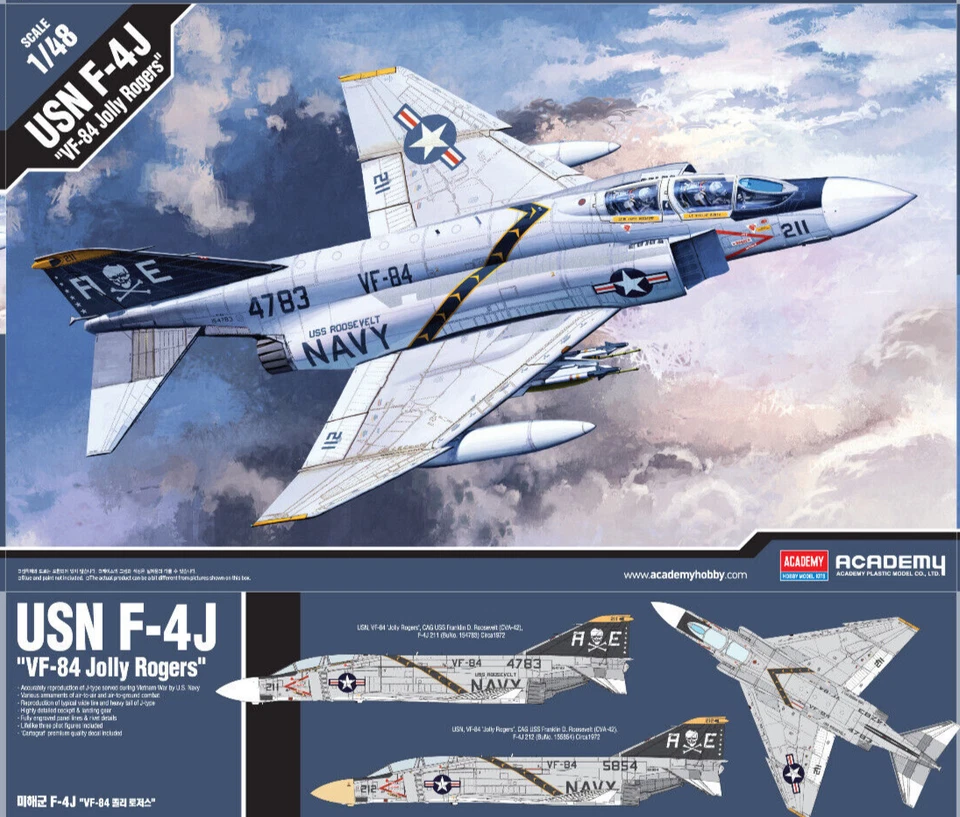 12305 ACADEMY 1/48 F-4J VF-84 Jolly Rogers - Bild 3 von 3