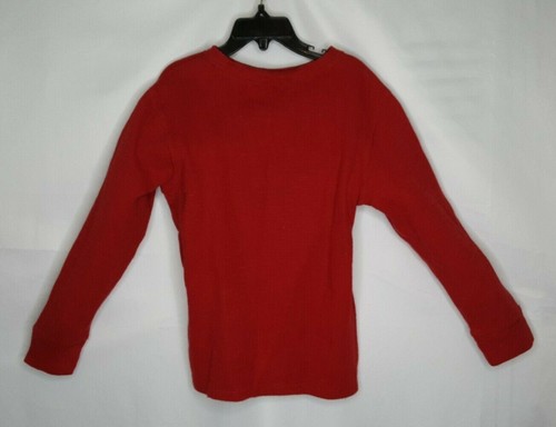 Cat & Jack Long Sleeve Crew Neck Shirt Red (Size: S/6-7) - Picture 2 of 3