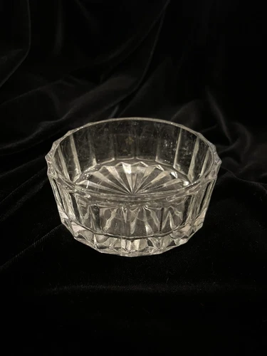 Vintage Waterford ? Small 4” Clear Crystal JewelryTrinket Candy Dish FR SHP