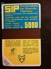 Scheda Telefonica Sip "Sida P14A L. 5.000 1'Gruppo 1981"