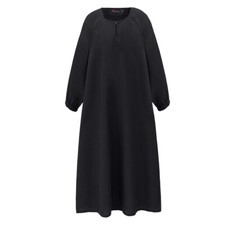 Girls Maxi School Dress Kids Long Sleeve Holiday Abaya Top Islamic Jilbab