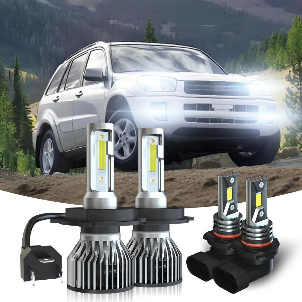 Combo LED Headlight Kit For Toyota RAV4 2001 - 2005 Hi/Low Beam Fog Light Bulbs