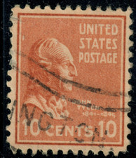 USA - 1938 - Presidential Issue - John Tyler - 10¢ - #3455