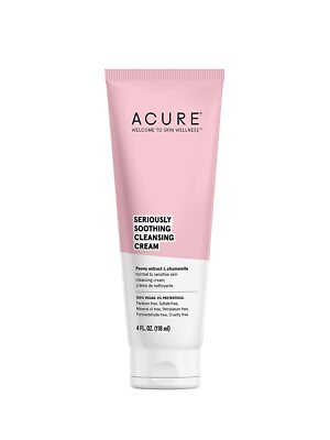 ACURE Seriously Soothing Cleansing Cream | 100% Vegan | For Dry to Sensitive Sk