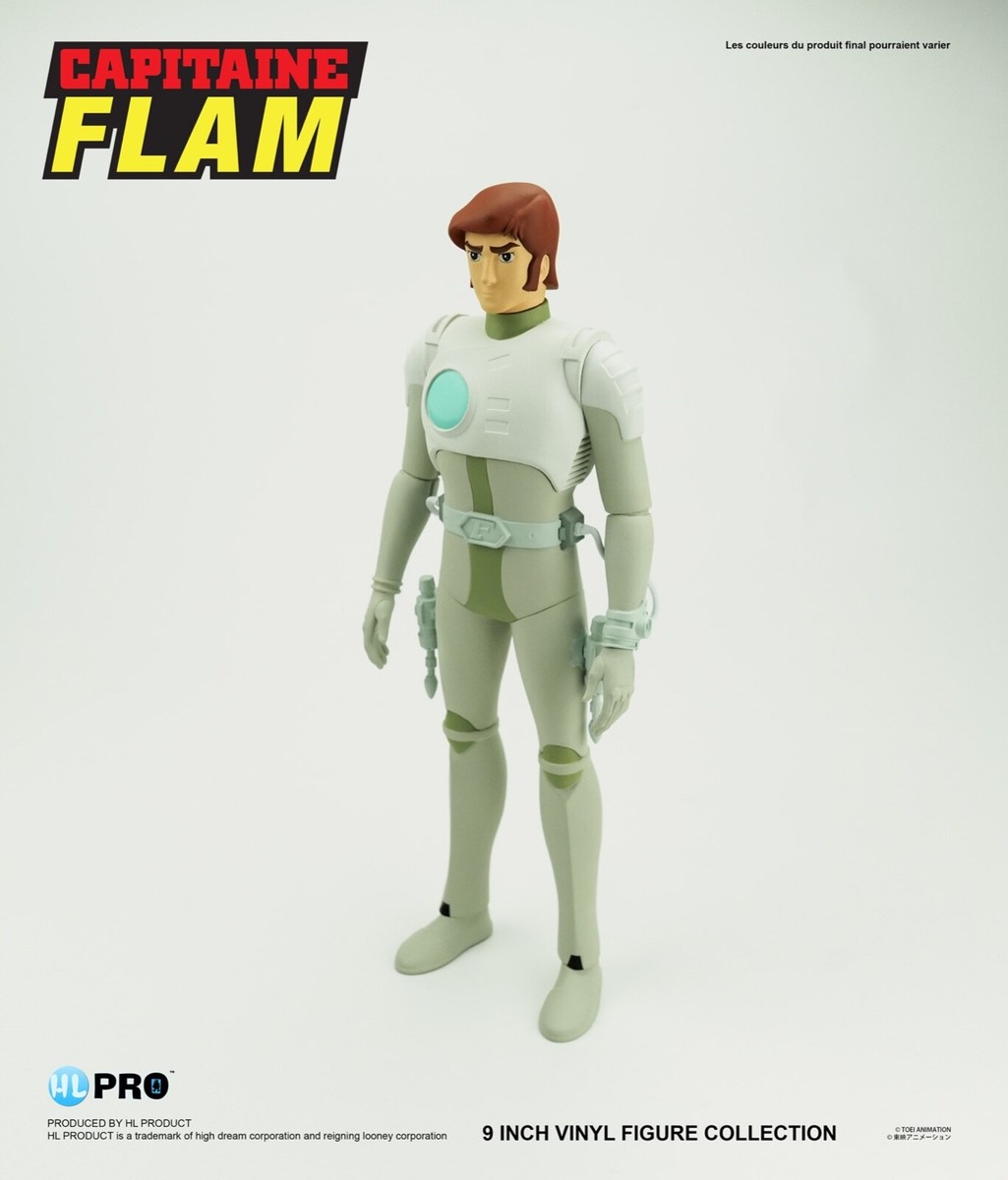 Figurine Capitaine Flam – Crag – Métallisée – 23 Cm – HL PRO – Édition Limitée