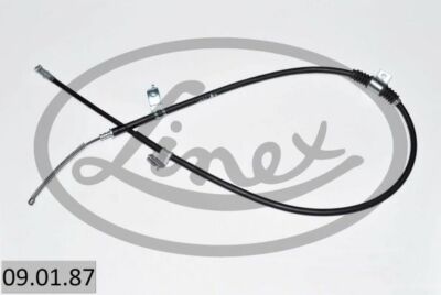 LINEX 09.01.87 Cable, parking brake for CITROËN,MITSUBISHI,PEUGEOT