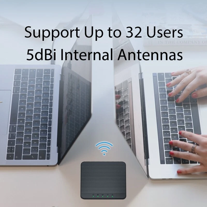 4G LTE Wireless WiFi Router 300Mbps CPE Hotspot with SIM Card Slot/LAN/WAN Port - Image 4 of 4