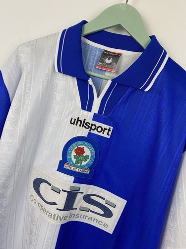 Blackburn Rovers 1998 1999 2000 Home Football Shirt Soccer Jersey Uhlsport Sz L - Picture 2 of 12