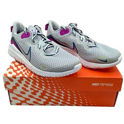 Nike Women's Renew Ride Sneakers 6.5 Wolf Grey/Valerian Blue