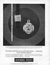 1966 Audemars Piguet Ladies Gold Thinnest Mens Perpetual Calendar Watch Print Ad