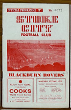 1956-57  Stoke City v Blackburn Rovers  programme 22 Dec 1956 4-1   21,067  RARE