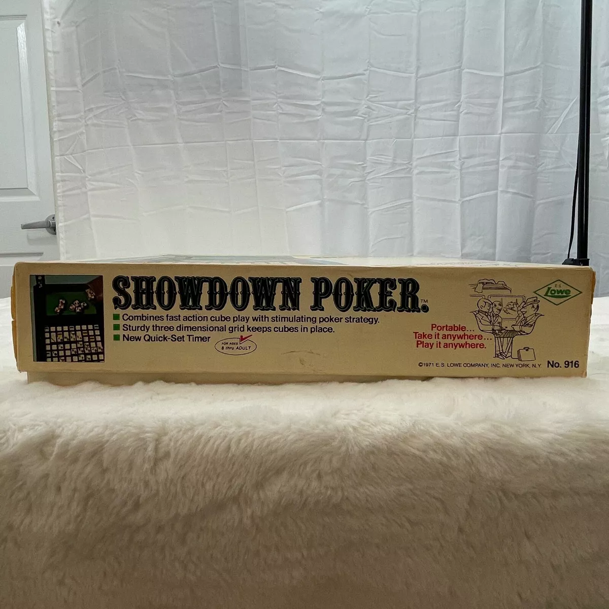 Showdown Poker by E.S. Lowe Vintage 1971 Edition Portable 