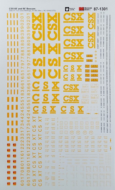 Microscale Model Railroad/train Decals 