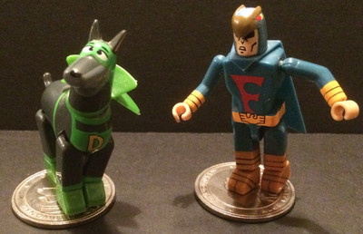 2002 Vintage Toynami Hanna Barbera Blue Falcon Dynomutt W Coins