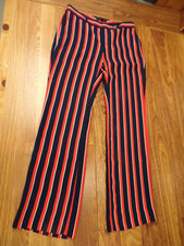 BANANA REPUBLIC Logan Pants Dress Trousers Wide Stripe Womens 6