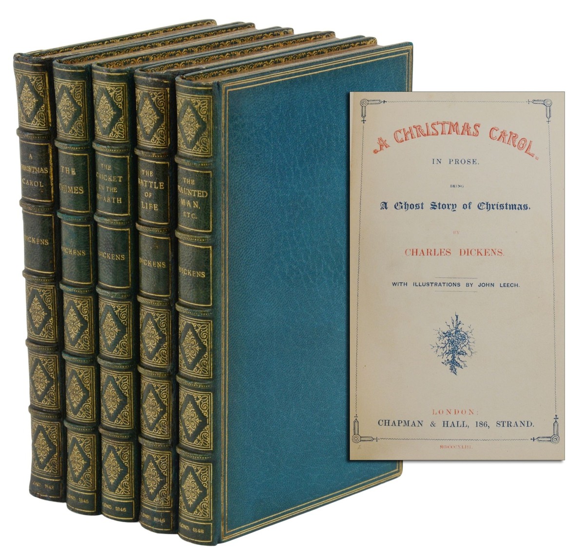 CHARLES DICKENS ~ The Christmas Books ~ Christmas Carol 1843 First