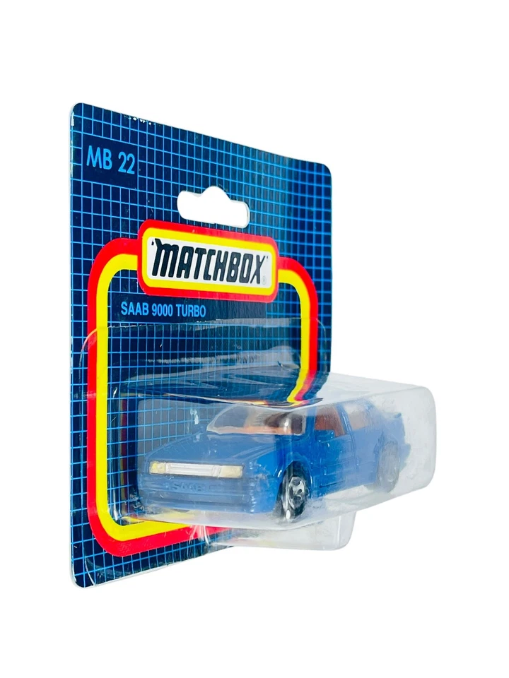 Matchbox Superfast German Christmas Rallye MB22 Blue Saab 9000 Turbo - Image 4 of 4
