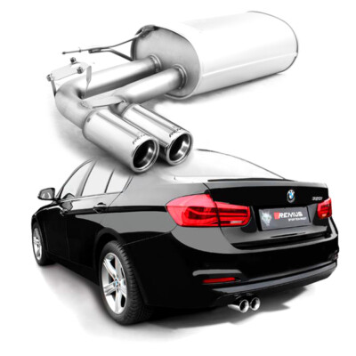 Remus Sportschalldämpfer BMW 3er F30 F31 4er F32 F36 mit 2 ER Ø 76mm