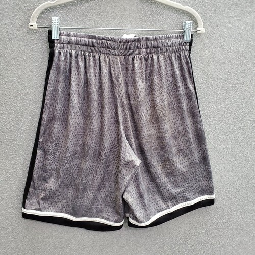 Spalding Boys Activewear Shorts Large Gray Logo Basketball Elastic Waist - Picture 6 of 8